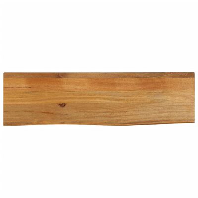 vidaXL Tafelblad met natuurlijke rand 120x20x2,5 cm massief mangohout