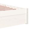 vidaXL Bedframe massief hout wit 90x190 cm