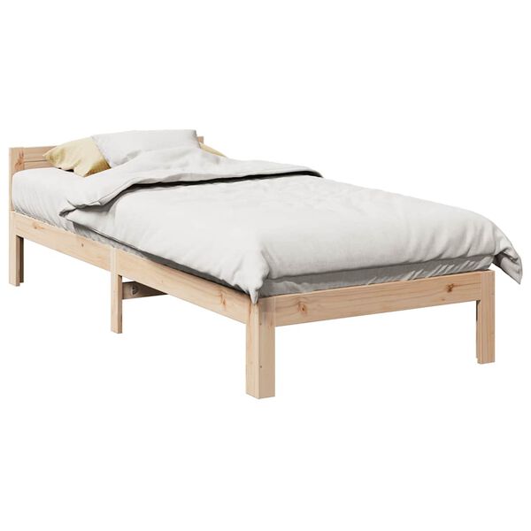 vidaXL Bedframe zonder matras massief grenenhout 80x200 cm