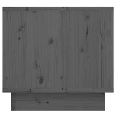 vidaXL Nachtkastjes 2 st 35x34x32 cm massief grenenhout grijs