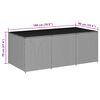 vidaXL Tuinbox 180x90x70 cm poly rattan bruin