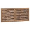 vidaXL Bed Hoofdbord Naturel Massief Teakhout