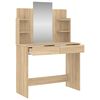 vidaXL Kaptafel met spiegel 96x39x142 cm sonoma eikenkleurig
