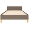 vidaXL Bedframe zonder matras 80x200 cm stof taupe