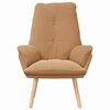vidaXL Fauteuil Beige 69 x 74 x 93 cm Sherpa Stof