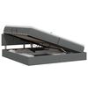 vidaXL Opbergbed met matras Donkergrijs 200 x 200 cm fluweel