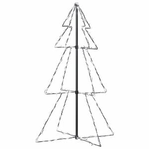 vidaXL Kegelkerstboom 160 LED's binnen en buiten 78x120 cm