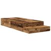 vidaXL Opbergbedframe met lade met opslag Oud Hout 75 cm Bewerkt hout