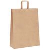 vidaXL Papieren zakken 250 st met hengsels 32x12x42 cm bruin