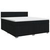 vidaXL Boxspringbed met matras met hoofdeinde Zwart 180 x 200 cm Stof