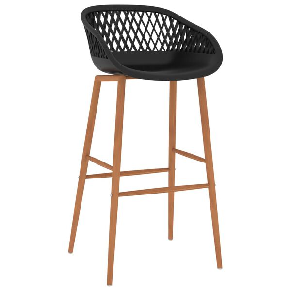 vidaXL Barstoelen 4 st zwart