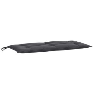 vidaXL Tuinbankkussen 100x50x7 cm stof gem&ecirc;leerd antracietkleurig