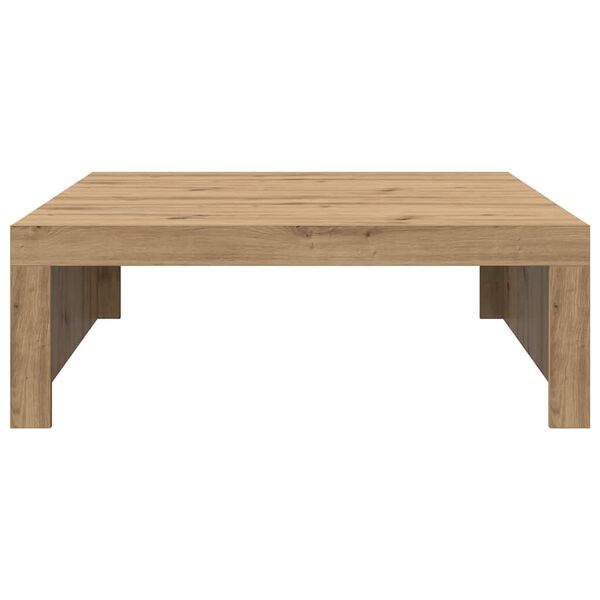 vidaXL Salontafel 100x100x35 cm bewerkt hout artisanaal eikenkleurig