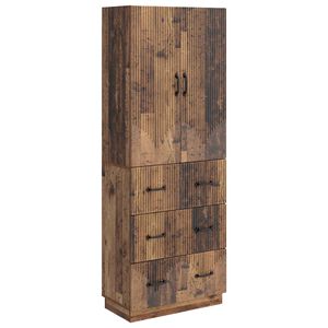 vidaXL Kastenset 2 pcs Oud hout 66 x 34,5 x 87 cm Bewerkt hout