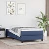 vidaXL Boxspring bed 90x190 cm stof blauw