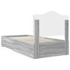 vidaXL Bedframe met hoofdeinde Grijs Sonoma 100 x 200 cm Bewerkt hout