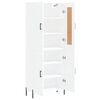 vidaXL Hoge kast 69,5x34x180 cm bewerkt hout wit