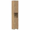 vidaXL Badkamerkastenset TULUM Artisan Eiken 37 x 31,5 x 203 cm