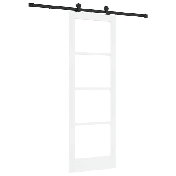 vidaXL Schuifdeur ORKDAL Wit en zwart 73,5 x 211 cm