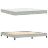 vidaXL Boxspringbed met matras Lichtgrijs 200 x 200 cm Stof