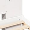 vidaXL Bed met boekenkast zonder matras grenenhout wit 140x200 cm