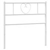 vidaXL Vervangend hoofdbord 75 cm metaal wit
