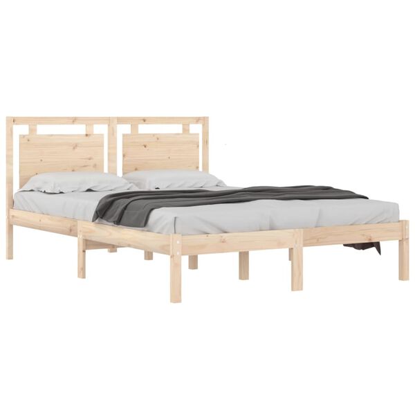 vidaXL Bedframe massief hout 160x200 cm