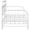 vidaXL Bedframe voor een daybed Wit 90 x 190 cm Gepoedercoat staal