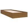 vidaXL Bedframe massief hout honingbruin 75x190 cm