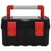 vidaXL Gereedschapskist 45x28x26,5 cm zwart en rood