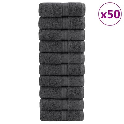 vidaXL Gastendoekjes SOLUND 50 st 600 g/m² 30x50 cm antraciet