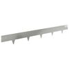 vidaXL Gazonrand 50 pcs 100 x 12 cm Staal Zilverkleurig