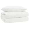 vidaXL 90% ganzen dons dekbedset FULDA 2 st 140 x 200 cm 310 GSM Wit