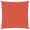 vidaXL Zonnezeil 160 g/m&sup2; 6x6 m HDPE terracottakleurig