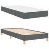 vidaXL Boxspringbed met matras Donkergrijs 90 x 200 cm Stof