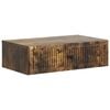 vidaXL Wandmontage Zijtafel Gerookt eiken 59 x 34,5 x 17 cm