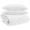 vidaXL Dekbed Set met kussen 3 pcs Wit Donsveertjes
