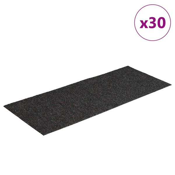 vidaXL Trapmatten Zelfklevend 30 stuks 60x25 cm Antraciet Rechthoekig