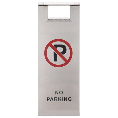 vidaXL Waarschuwingsbord niet parkeren inklapbaar roestvrij staal
