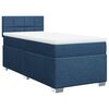vidaXL Boxspring met matras stof blauw 100x200 cm