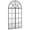 vidaXL Wandspiegel boog 60x110 cm ijzer zwart
