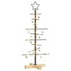 vidaXL Metalen kerstboom met standaard Zwart 90 cm Poedergecoat staal