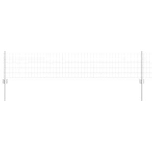 vidaXL Euro-hek met palen 50 x 0,4 m Gegalvaniseerd staal Mesh