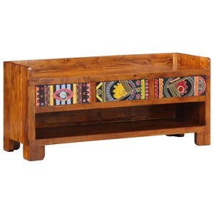 vidaXL Schoenenbank Honingbruin 100 x 35 x 45 cm Massief Acaciahout