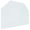 vidaXL Vuurplaats Glazen Plaat Doorzichtig 80 x 60 cm Glas