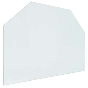 vidaXL Vuurplaats Glazen Plaat Doorzichtig 80 x 60 cm Glas