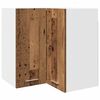 vidaXL Hanghoekkast Lyon 57x57x60 cm bewerkt hout oud houtkleurig