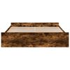 vidaXL Bedframe met lades bewerkt hout gerookt eikenkleurig 200x200 cm