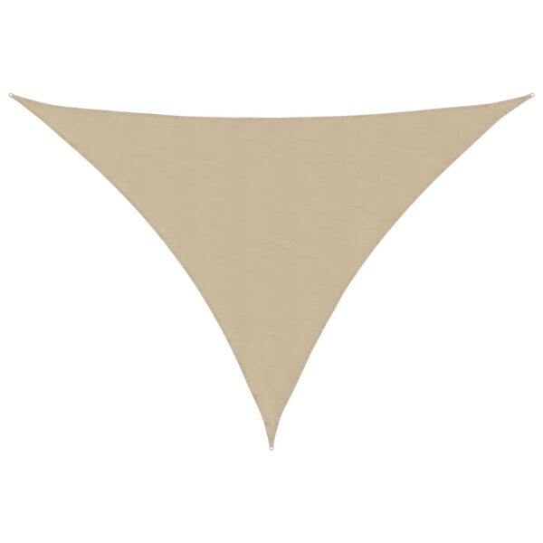 vidaXL Zonnescherm driehoekig 2,5x2,5x3,5 m oxford stof beige