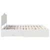 vidaXL Bedframe met hoofdeinde met lade Wit 180 x 200 cm Bewerkt hout